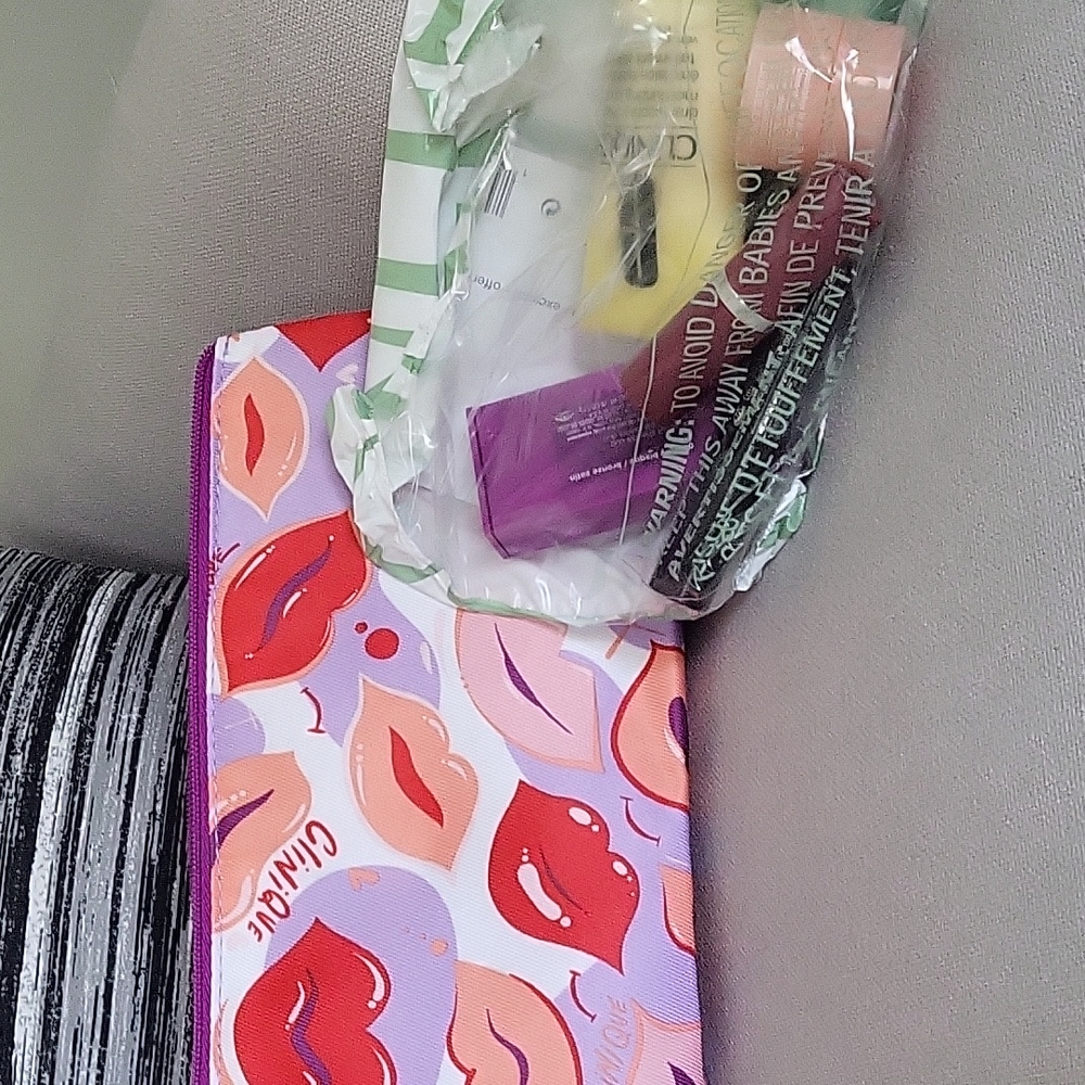 Clinique gift bag and makeup items NWT